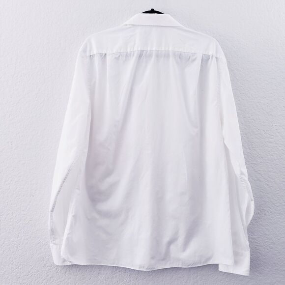 Tommy Hilfiger White Slim Fit Button Down Short Size 16 1/2 - Picture 3 of 11